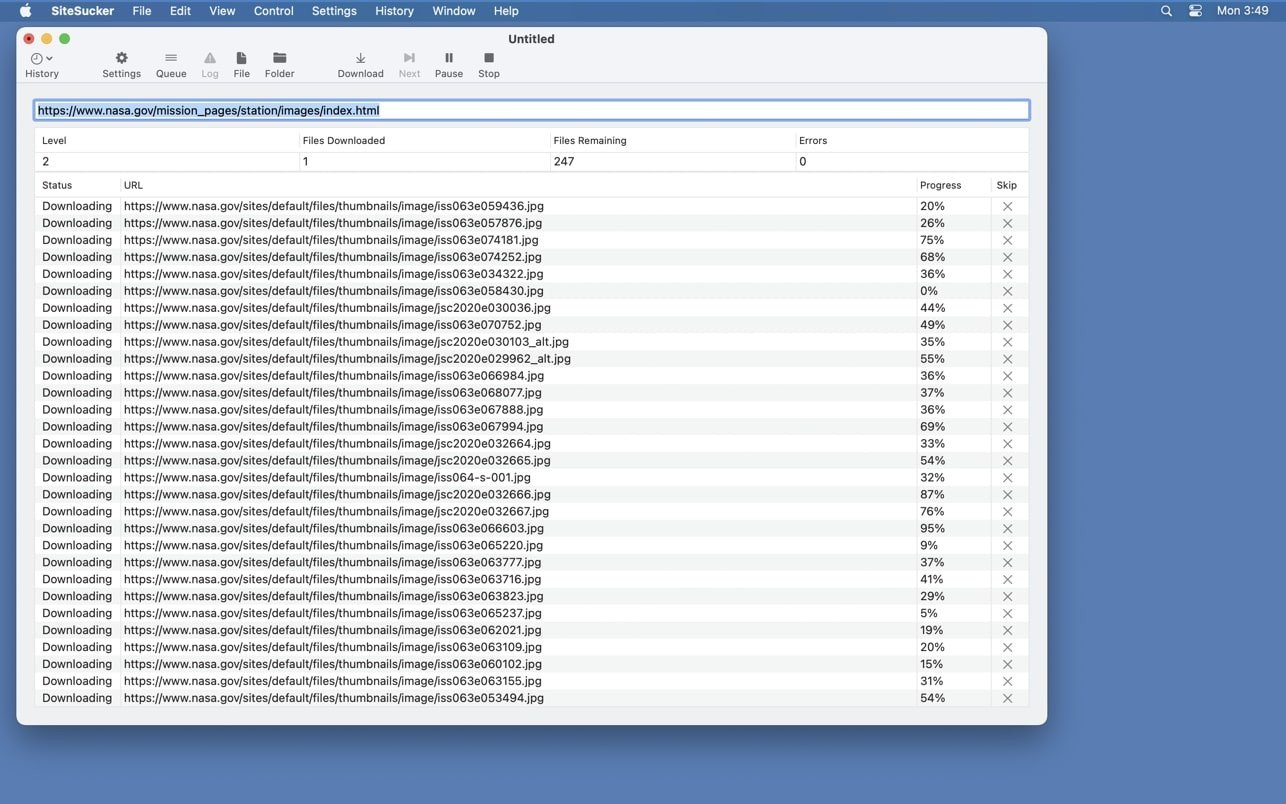 SiteSucker Pro screenshot 1